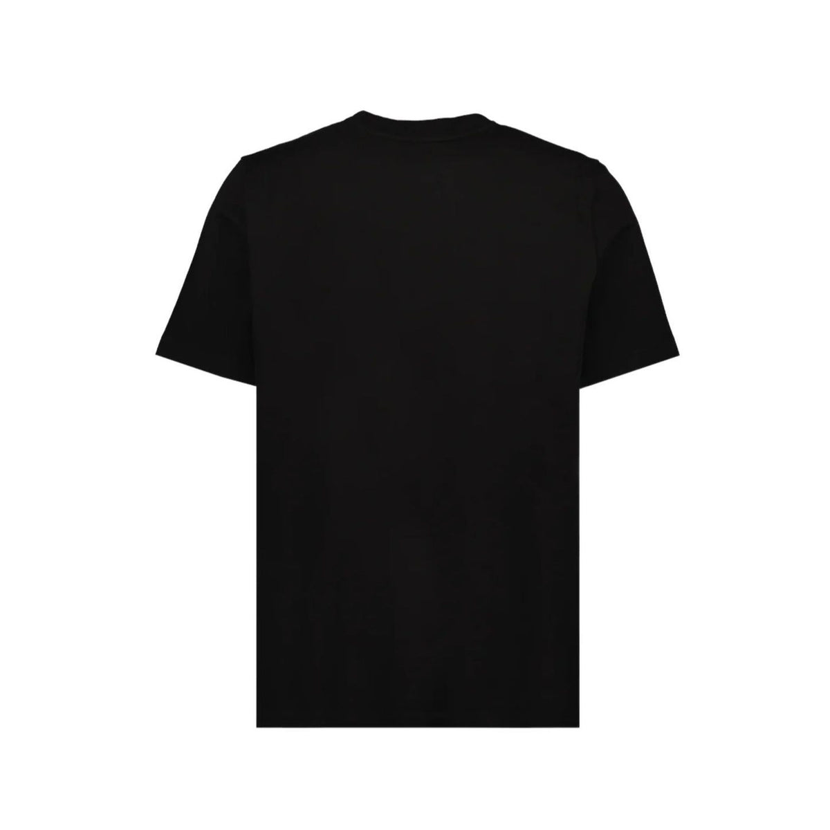 Moncler Leather Logo T-Shirt Herren schwarz