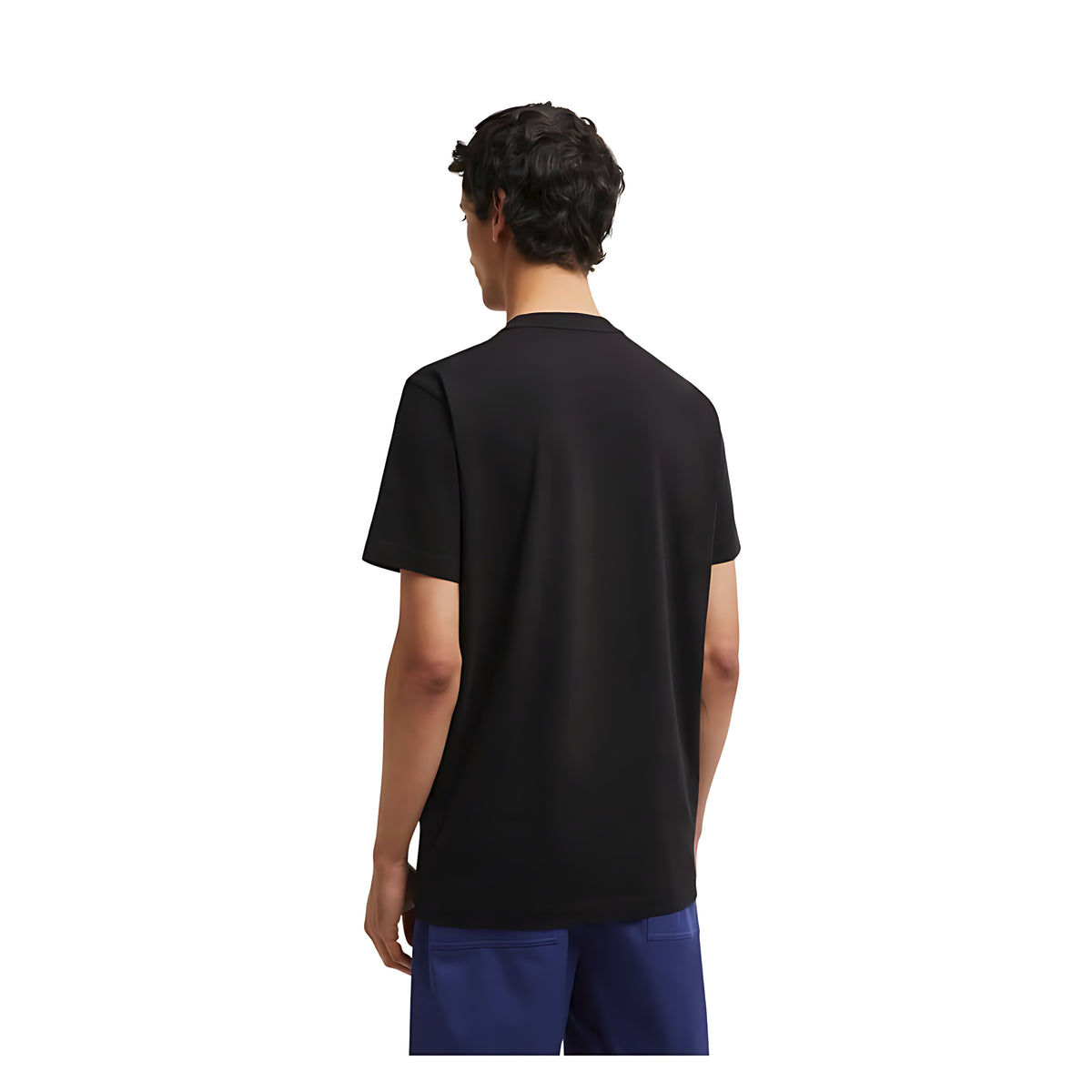 Moncler Batman Logo Cotton T-Shirt Herren schwarz