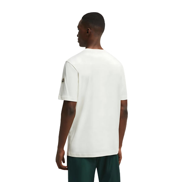 Moncler Varsity Logo T-Shirt Herren Weiß