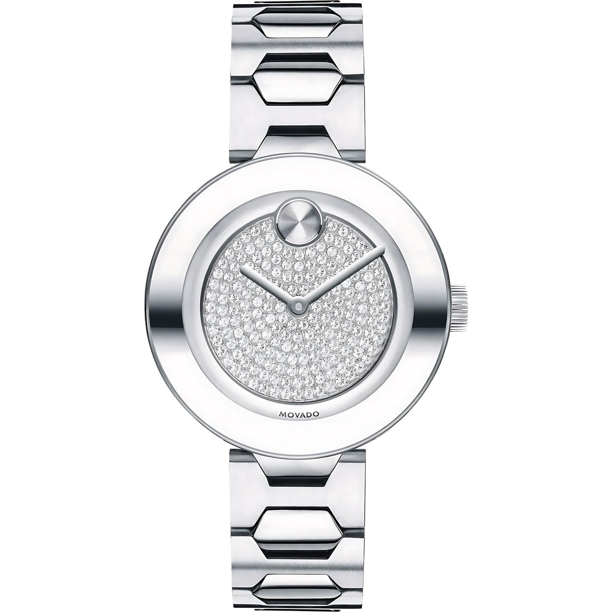Movado Bold Damenuhr silber Edelstahl