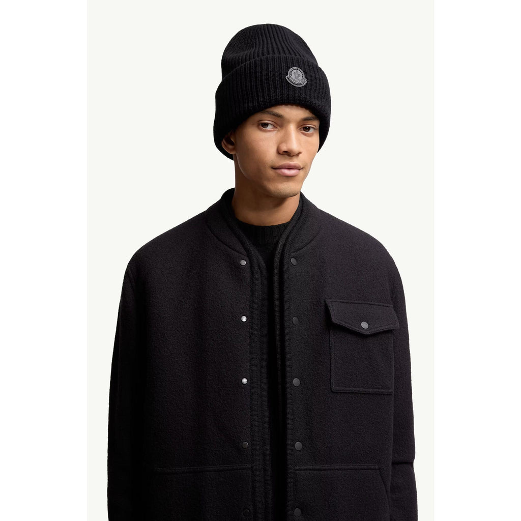Moncler Wollmütze in Schwarz