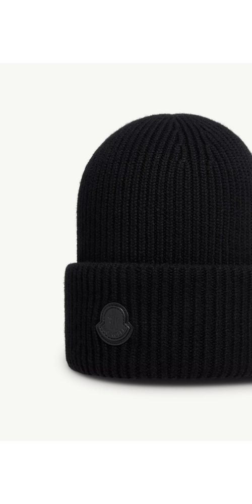 Moncler Wollmütze in Schwarz