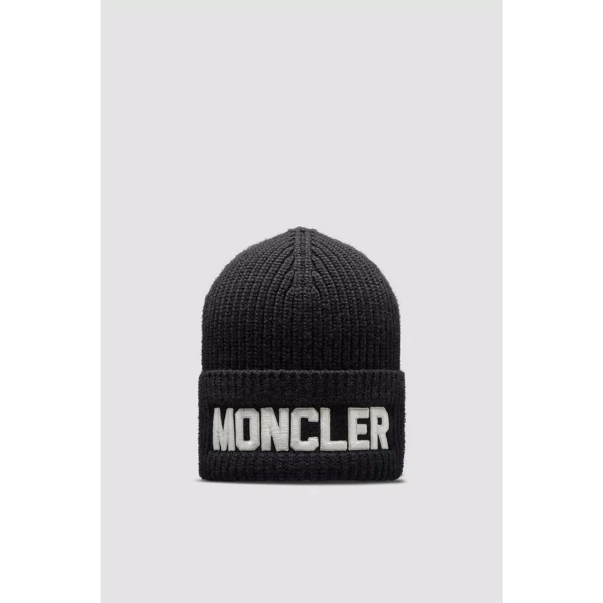 Moncler Mütze aus Wolle in Schwarz