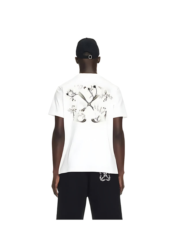 Off White Flower Scan T-Shirt Weiß Herren