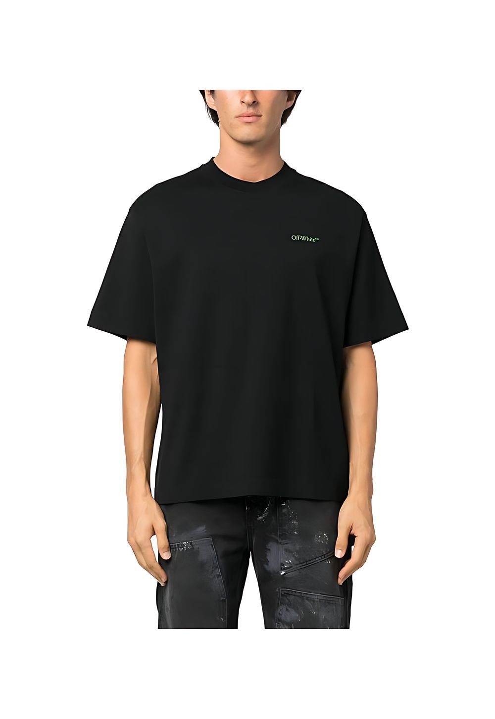 Off-White Logo T-Shirt Schwarz Unisex