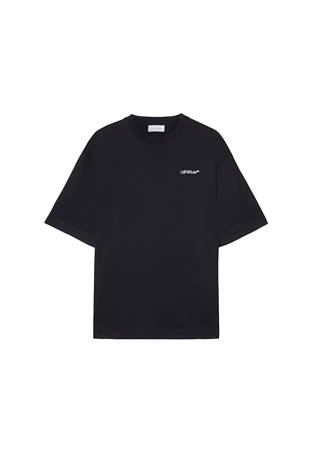 Off White T-Shirt mit Tattoo Arrow-Stickerei Schwarz Herren