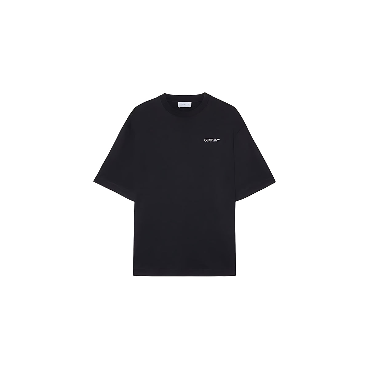 Off White T-Shirt mit Tattoo Arrow-Stickerei Schwarz Herren