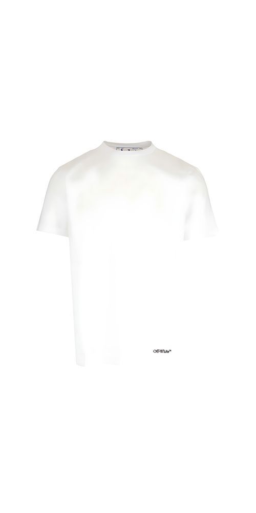 Off White T Shirt mit Rückenprint Herren weiß