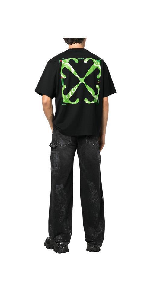 Off-White Logo T-Shirt Schwarz Unisex