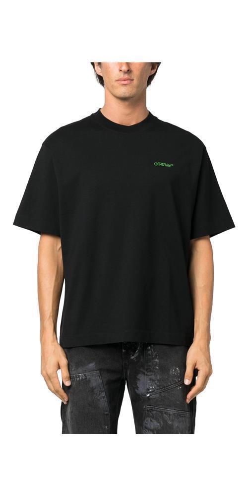 Off-White Logo T-Shirt Schwarz Unisex