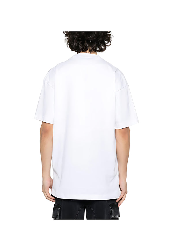 Palm Angels Los Angeles Monogram Print T-Shirt Weiß Herren