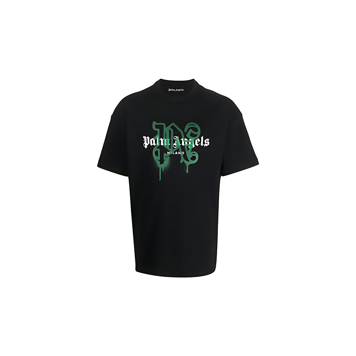 Palm Angels Milano Monogram Print T-Shirt Schwarz Herren