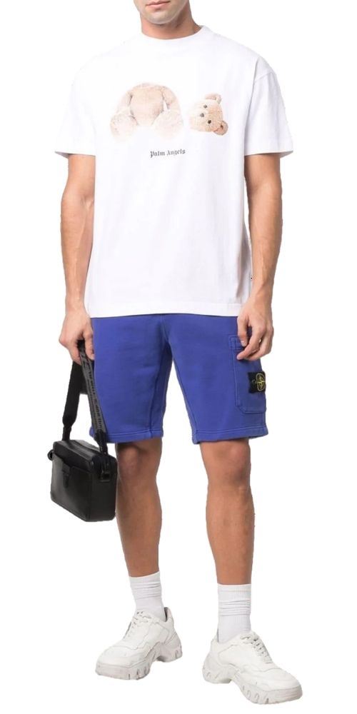 Palm Angels Broken Bear T-Shirt Herren weiß