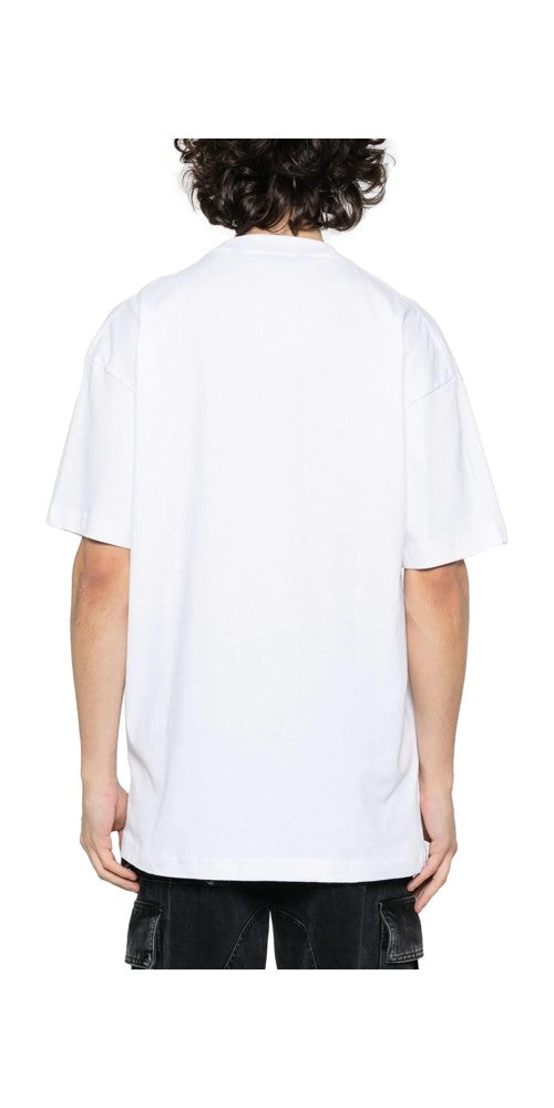 Palm Angels Los Angeles Monogram Print T-Shirt Weiß Herren