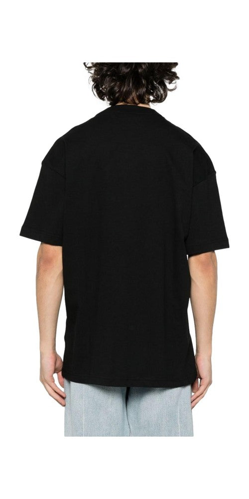 Palm Angels Milano Monogram Print T-Shirt Schwarz Herren
