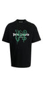 Palm Angels Milano Monogram Print T-Shirt Schwarz Herren