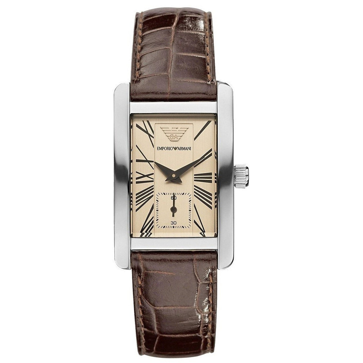 Emporio Armani Damenuhr silber braun