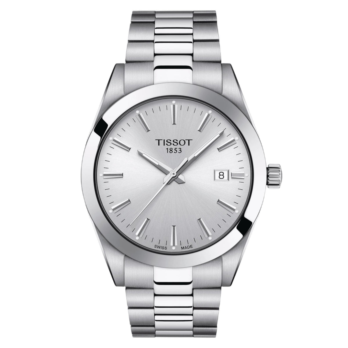 Tissot Gentleman Herrenuhr silber Edelstahl Hauptbild