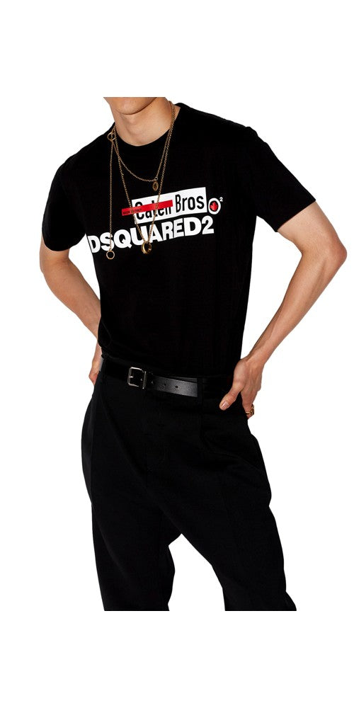 Dsquared2 Caten Bros T-Shirt Herren Schwarz