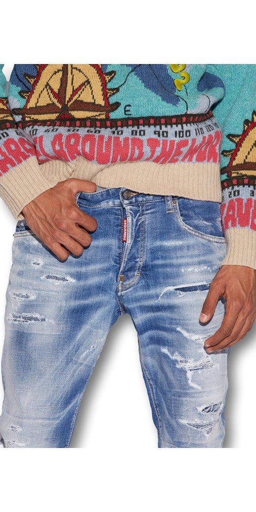 Dsquared2 Light Sandy Jeans Blau Herren