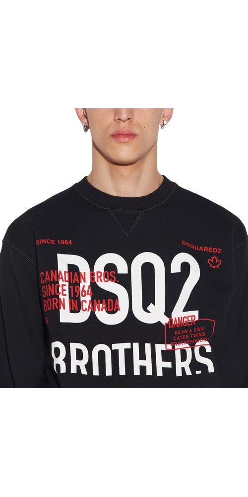 Dsquared2 DSQ2 Sweater Schwarz Herren Zweitbild