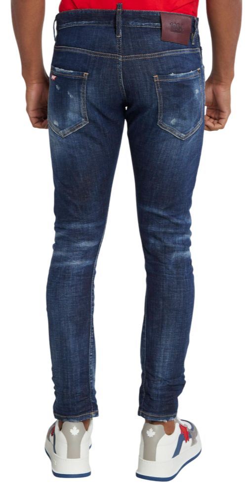 Dsquared2 1964 Distressed Blue Denim Jeans Herren