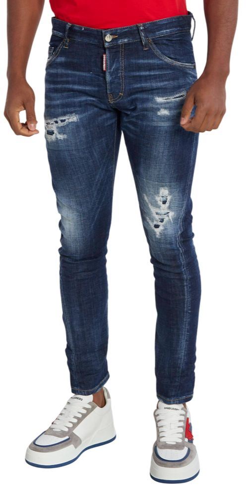 Dsquared2 1964 Distressed Blue Denim Jeans Herren Hauptbild