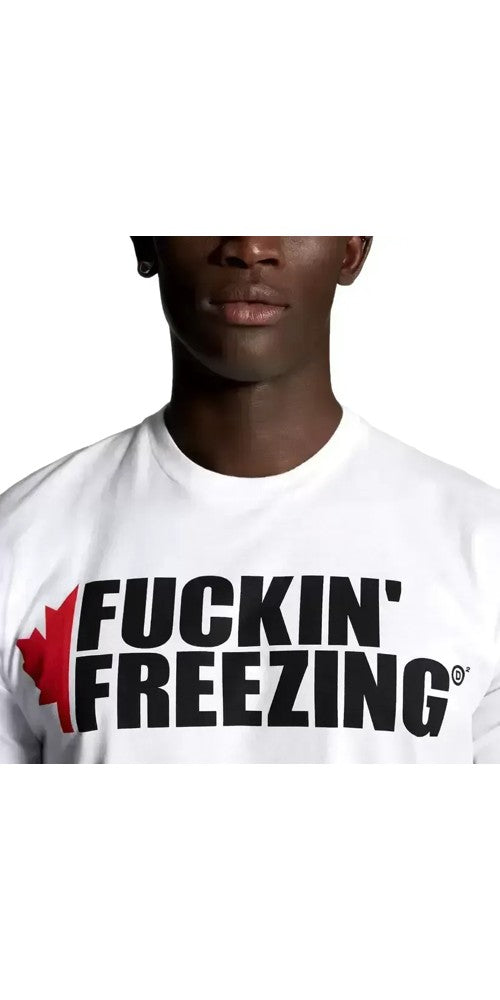 Dsquared2 Icon Fuckin' Freezing T-Shirt Weiß Herren