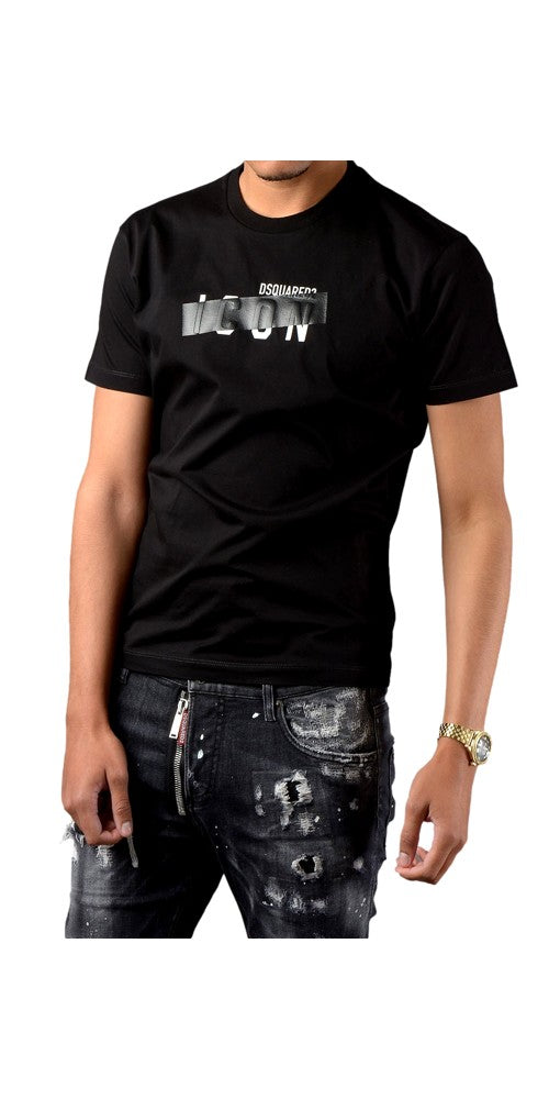 Dsquared2 Be Icon T-Shirt Herren Schwarz