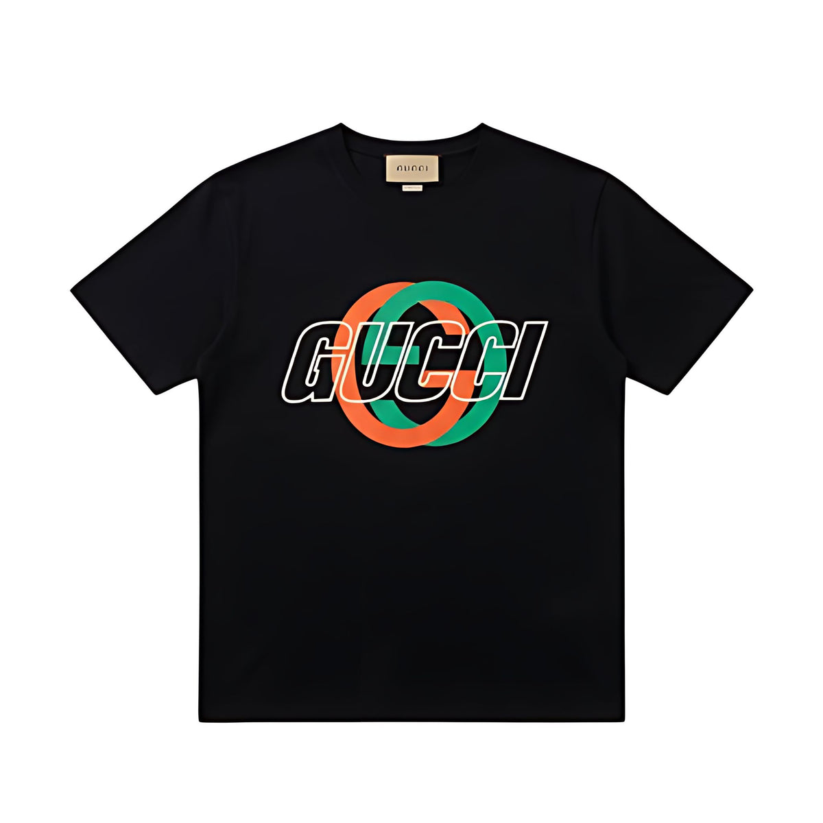 Gucci Cotton Jersey Printed T-Shirt Black G-Print Hauptbild