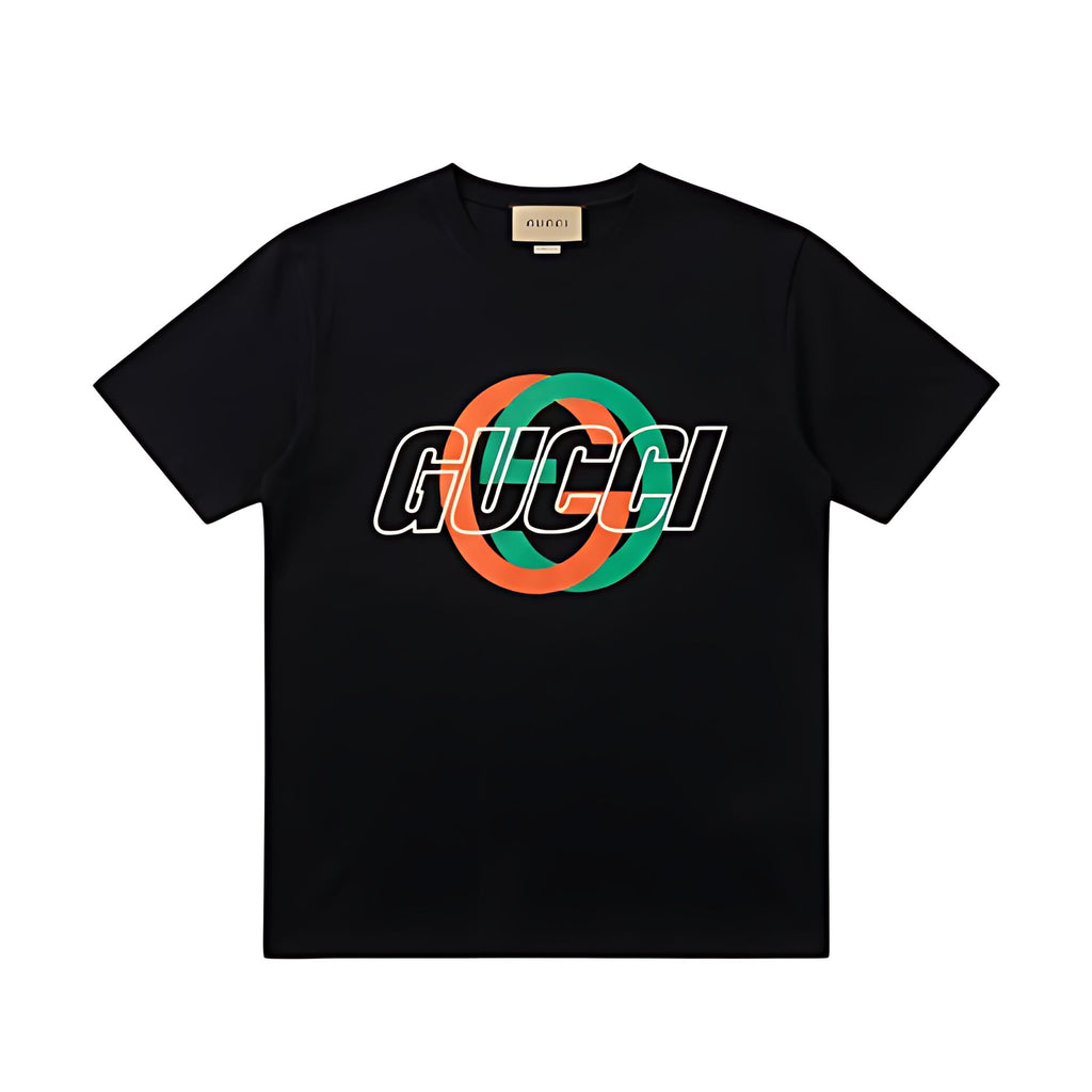 Gucci Cotton Jersey Printed T-Shirt Black G-Print