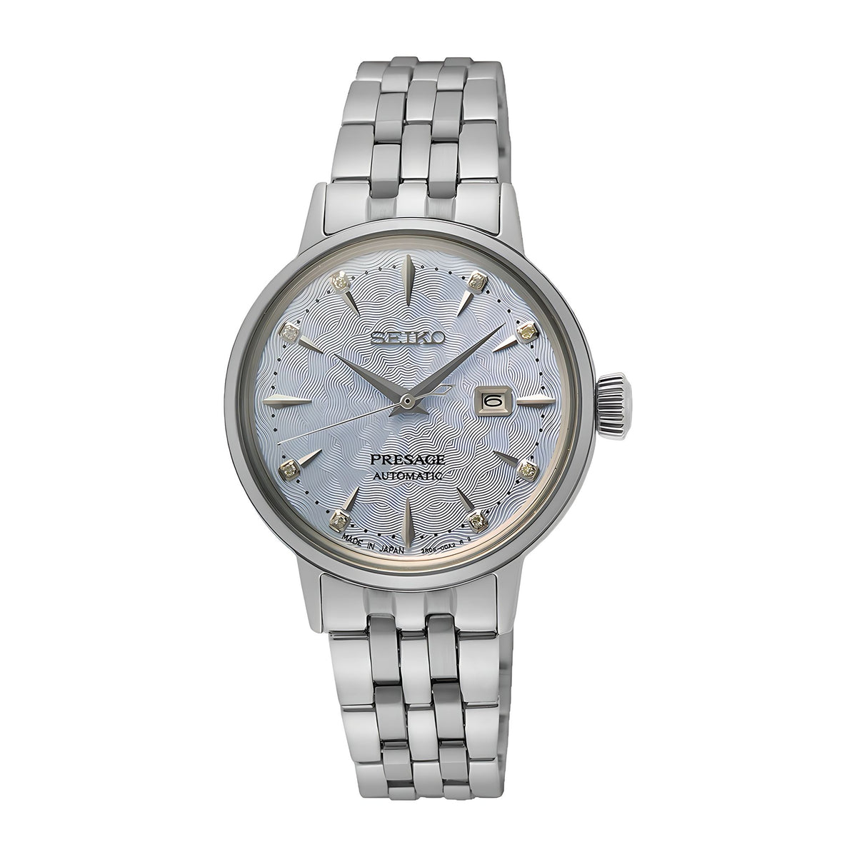 Seiko Presage Cocktail Time Sky Diving SRE007J1 Automatik Damenuhr Hellblau