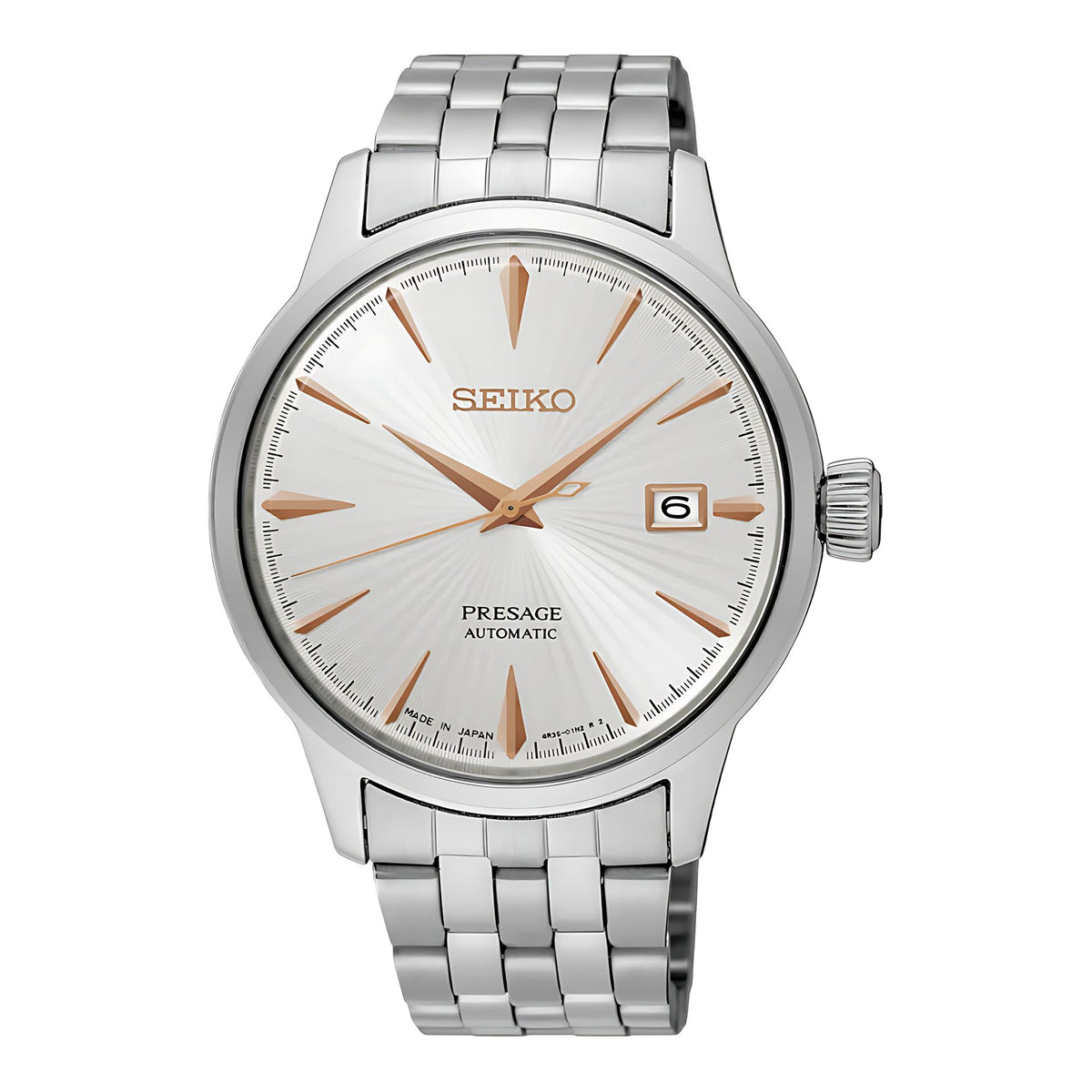 Seiko Presage Cocktail Time Spritzer SRPB47J1 Automatik Herrenuhr Silber Hauptbild