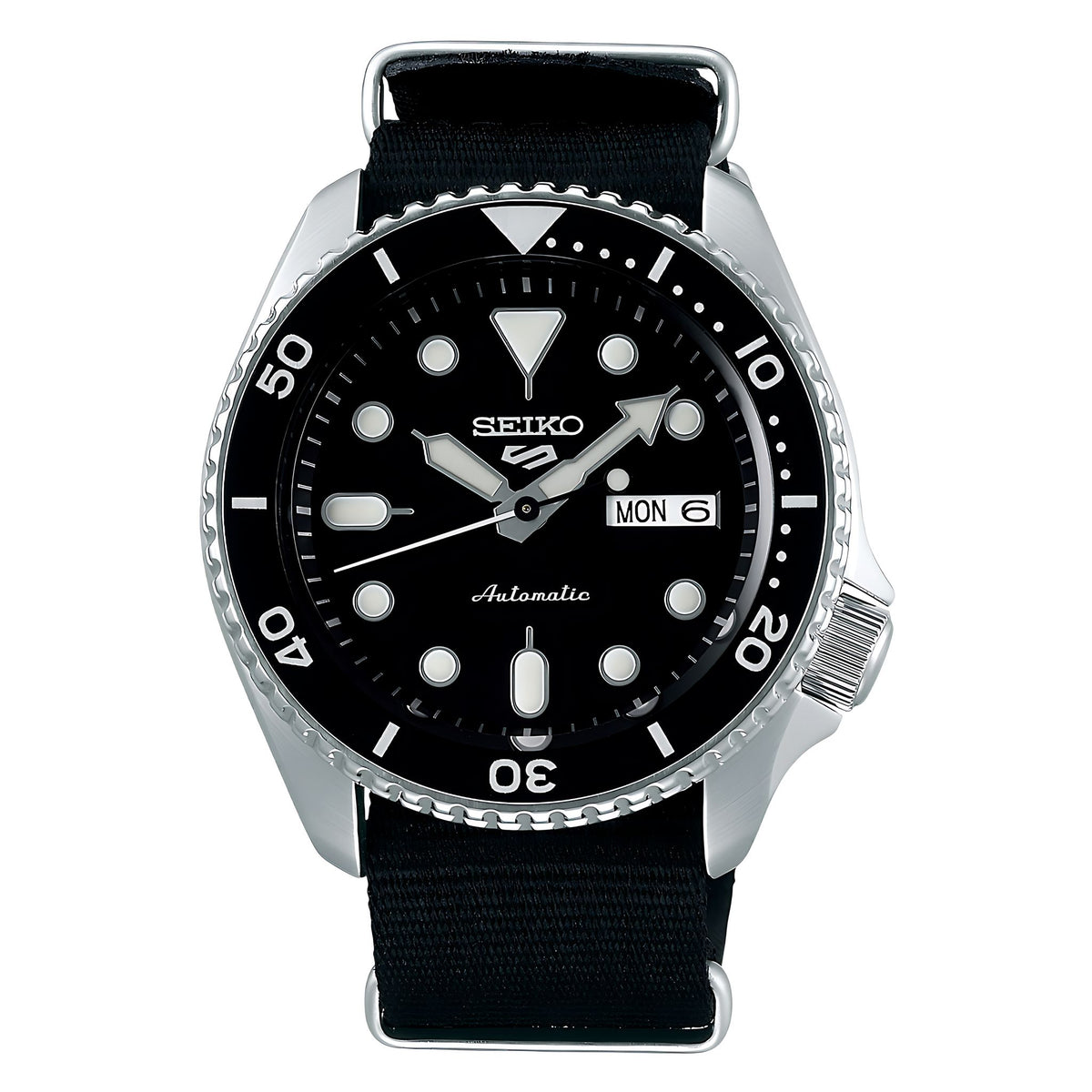Seiko 5 Sports SKX SRPD55K3 Automatik Herrenuhr mit schwarzem Nylonarmband Hauptbild