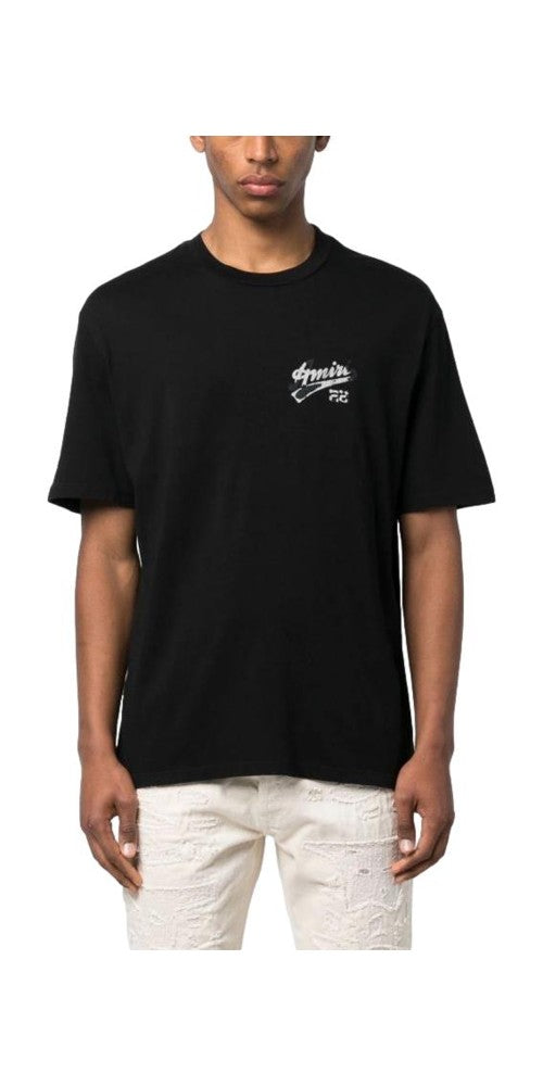 Amiri 22 Logo Print T-Shirt Schwarz Herren Hauptbild