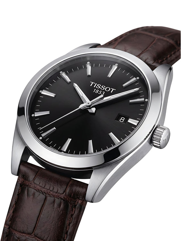 Tissot Gentleman Quarz 40 mm Schwarz Braun T127.410.16.051.01