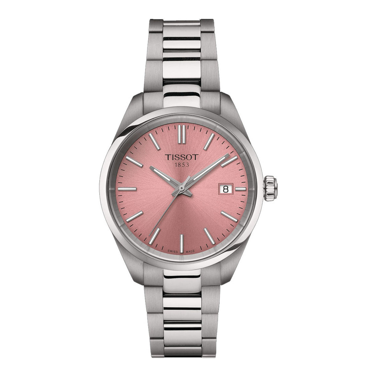 Tissot PR 100 34mm Silber Rosa Damenuhr Hauptbild