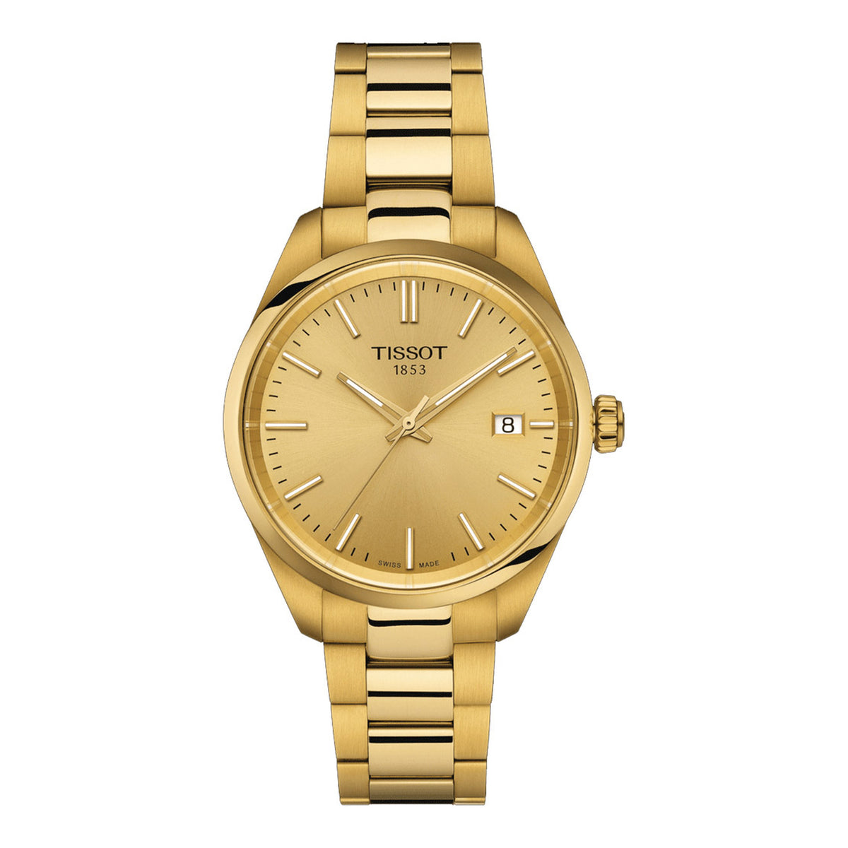 Tissot PR 100 34mm Gold Damenuhr Hauptbild