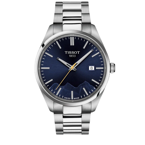 Tissot PR 100 Jungfraubahn 40mm Unisex Silber Blau