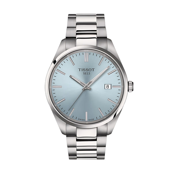 Tissot PR 100 40 mm Swiss Made Quarzuhr Eisblau T150.410.11.351.00