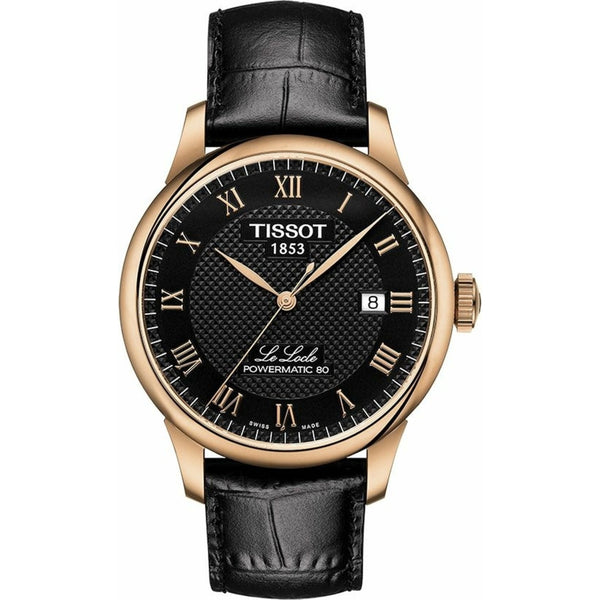 Tissot Le Locle Powermatic 80 Herrenuhr roségold schwarz