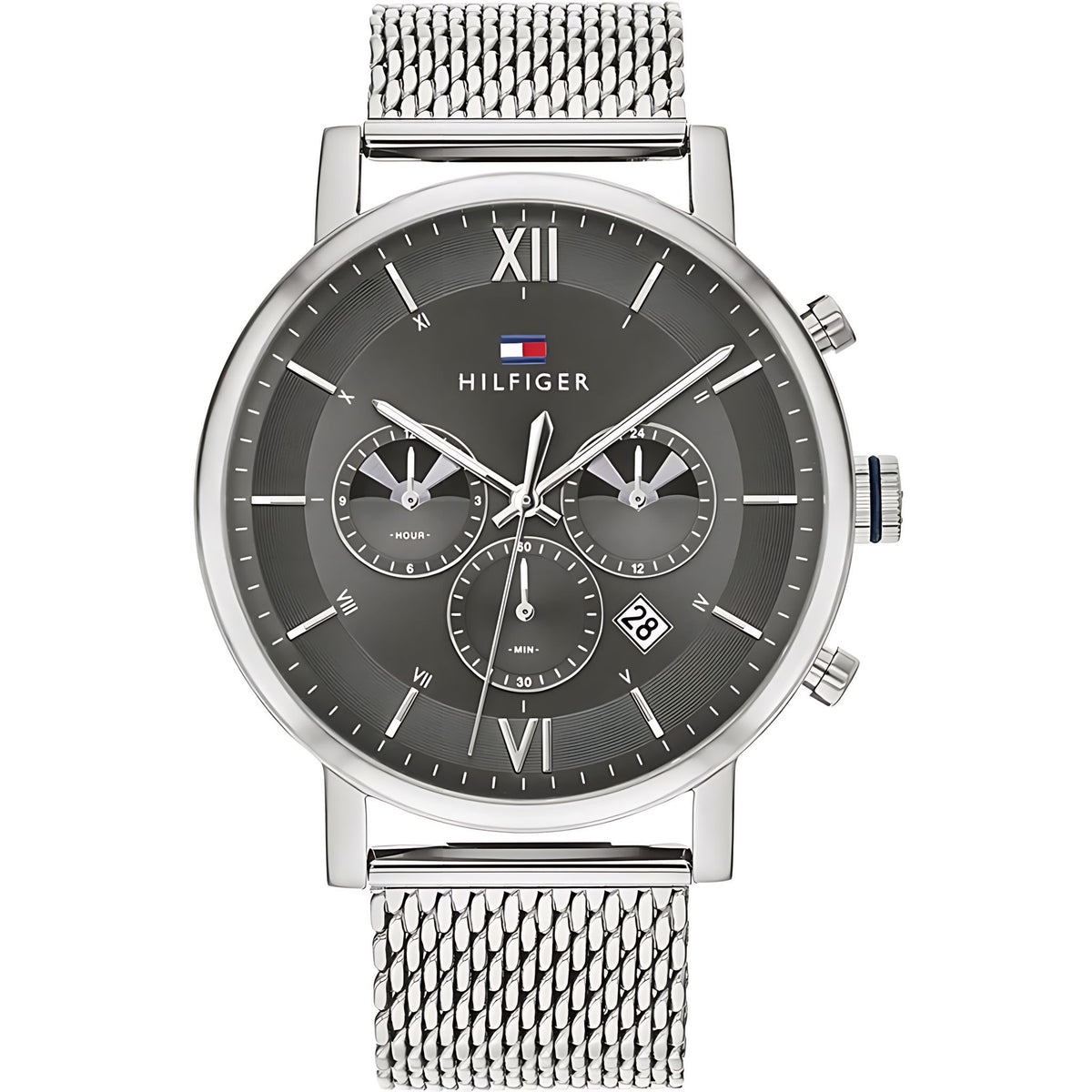 Tommy Hilfiger Evan Armbanduhr silber schwarz Hauptbild
