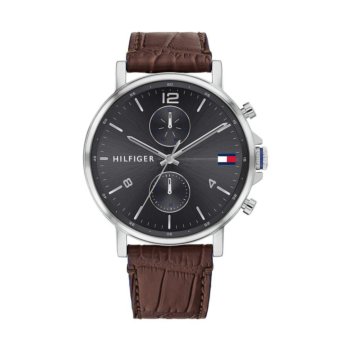 Tommy Hilfiger Daniel Armbanduhr silber braun Hauptbild
