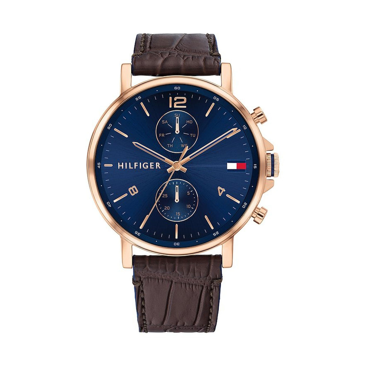 Tommy Hilfiger Armbanduhr roségold braun blau Hauptbild