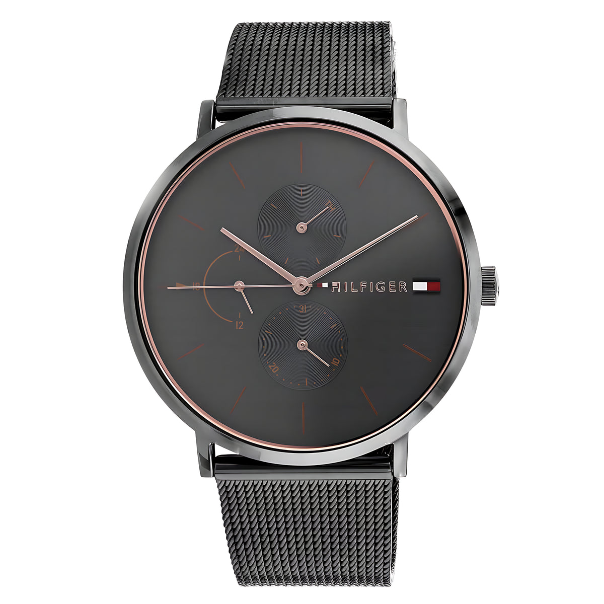 Tommy Hilfiger Jenna Multifunktionsuhr Grau Milanaise Edelstahl 1781945