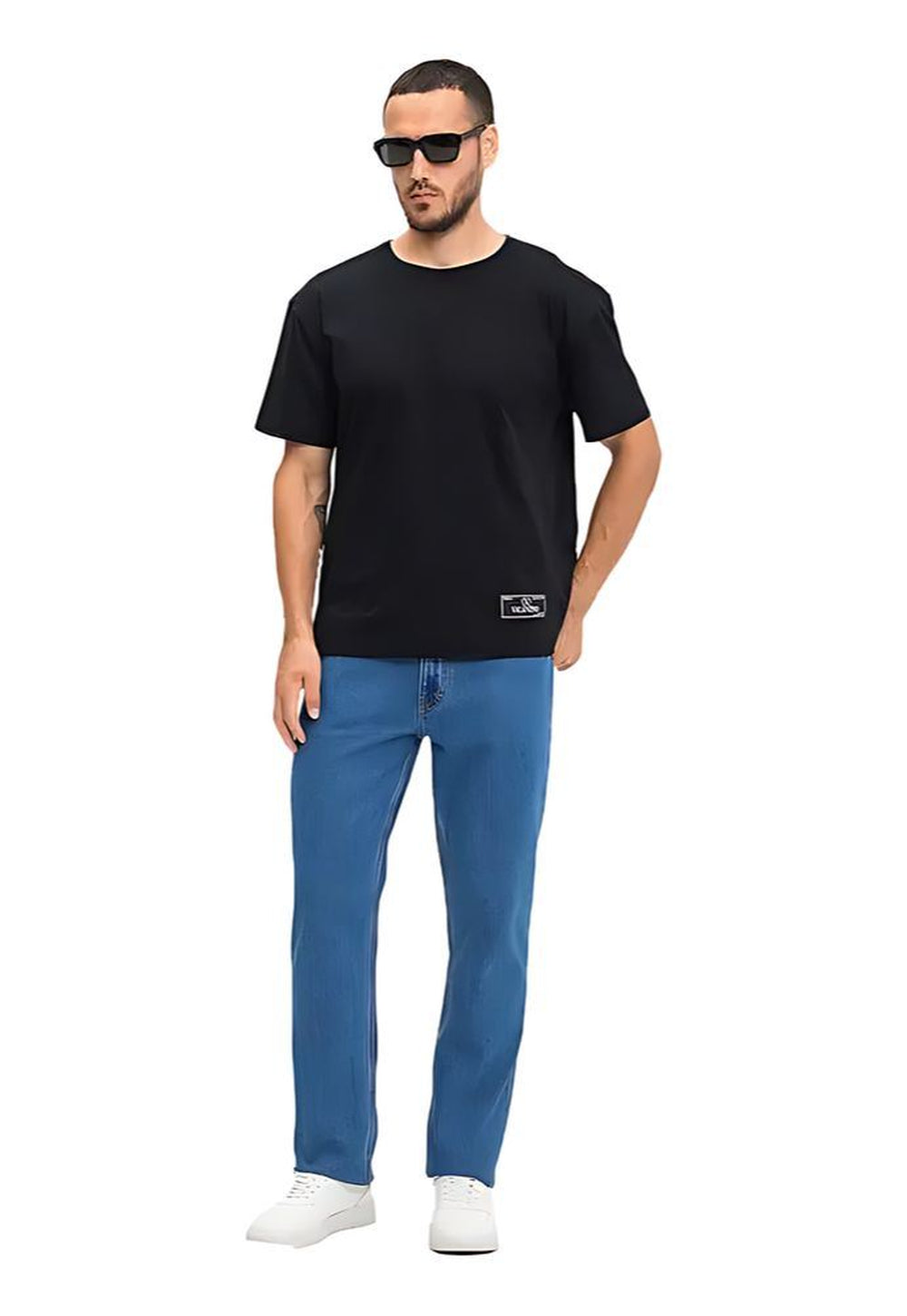 Valentino T-Shirt mit Logo Print in Schwarz Herren
