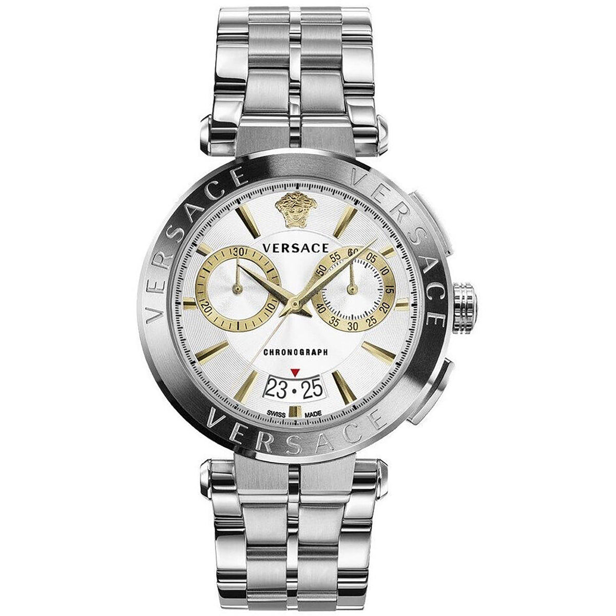 Versace Aion Herrenuhr silber Edelstahl