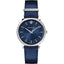 Versace V Circle Unisex Uhr silber blau