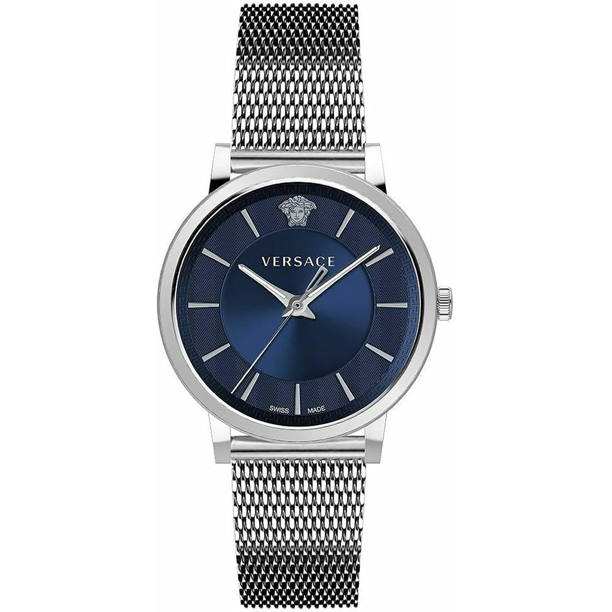 Versace V Circle Blau Silber unisex Hauptbild
