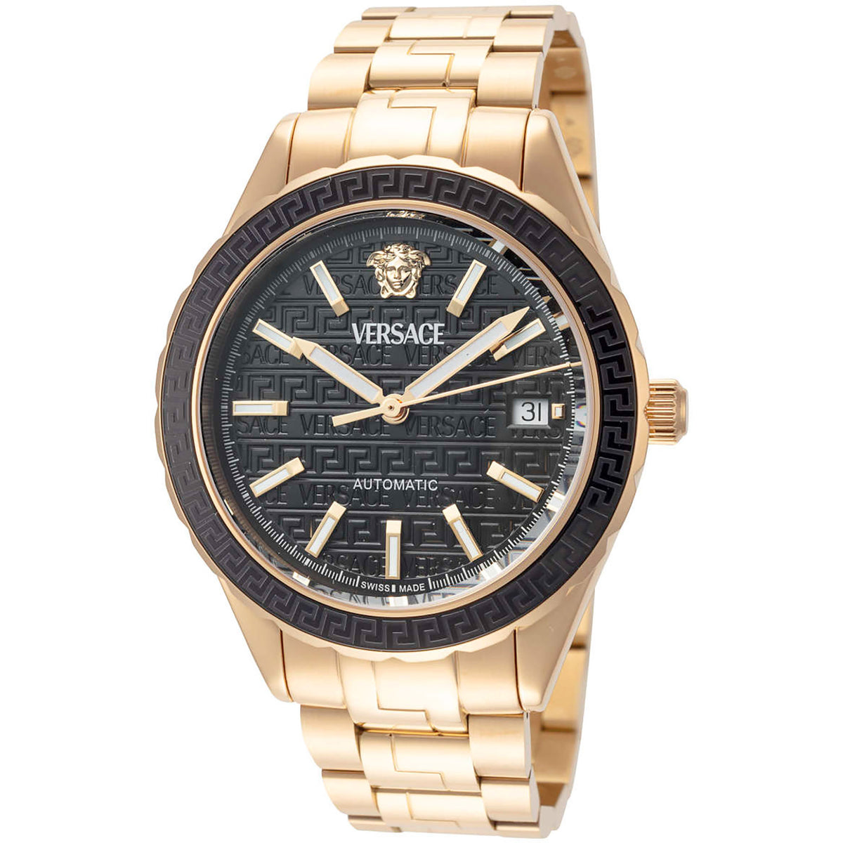 Versace Hellenyium Automatic Herrenuhr gold schwarz Hauptbild